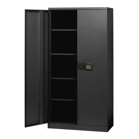 sandusky steel keyless electronic-coded cabinet|edsal Steel Freestanding Garage Cabinet in Black (36 .